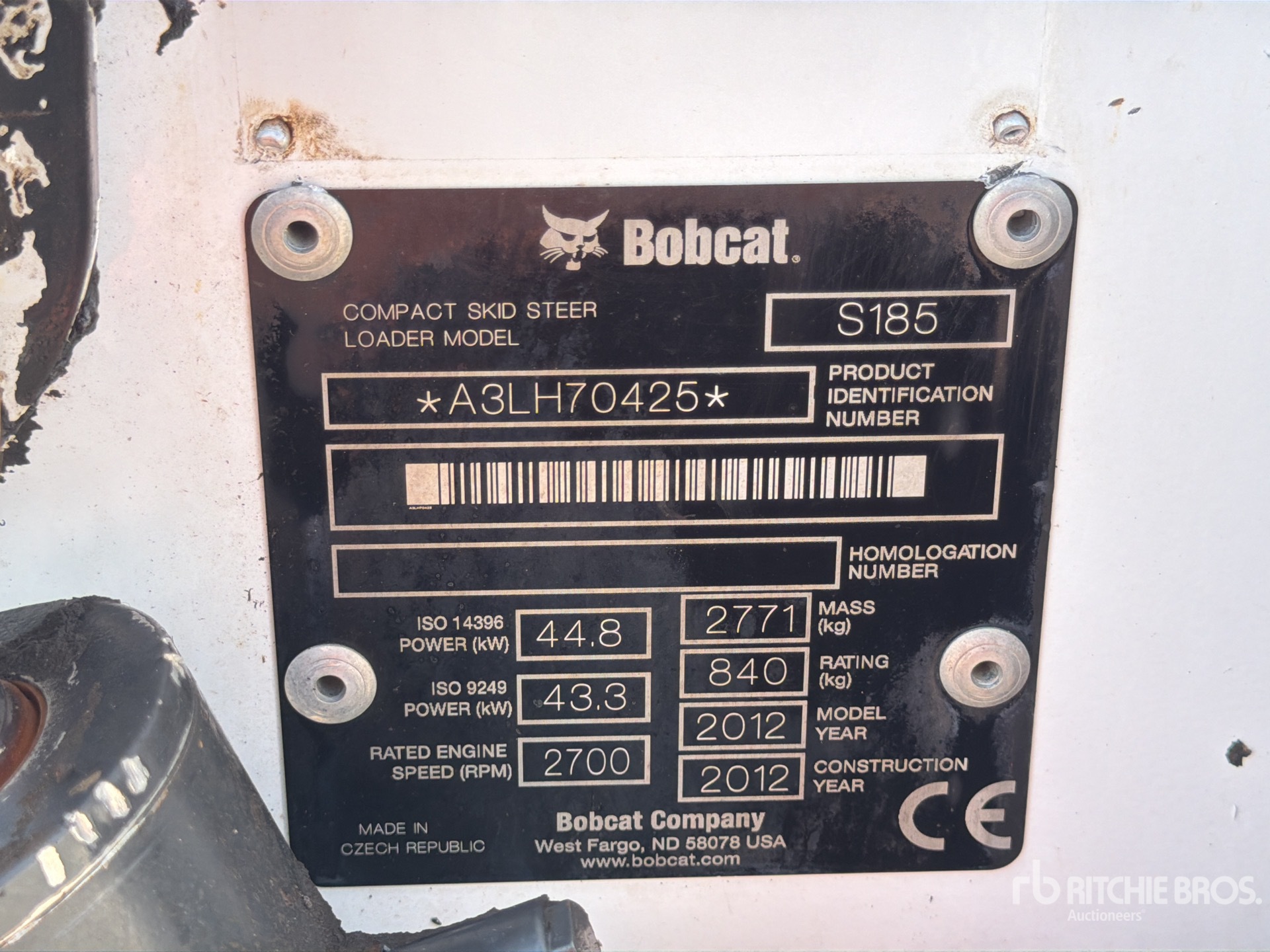 2012 Bobcat S185