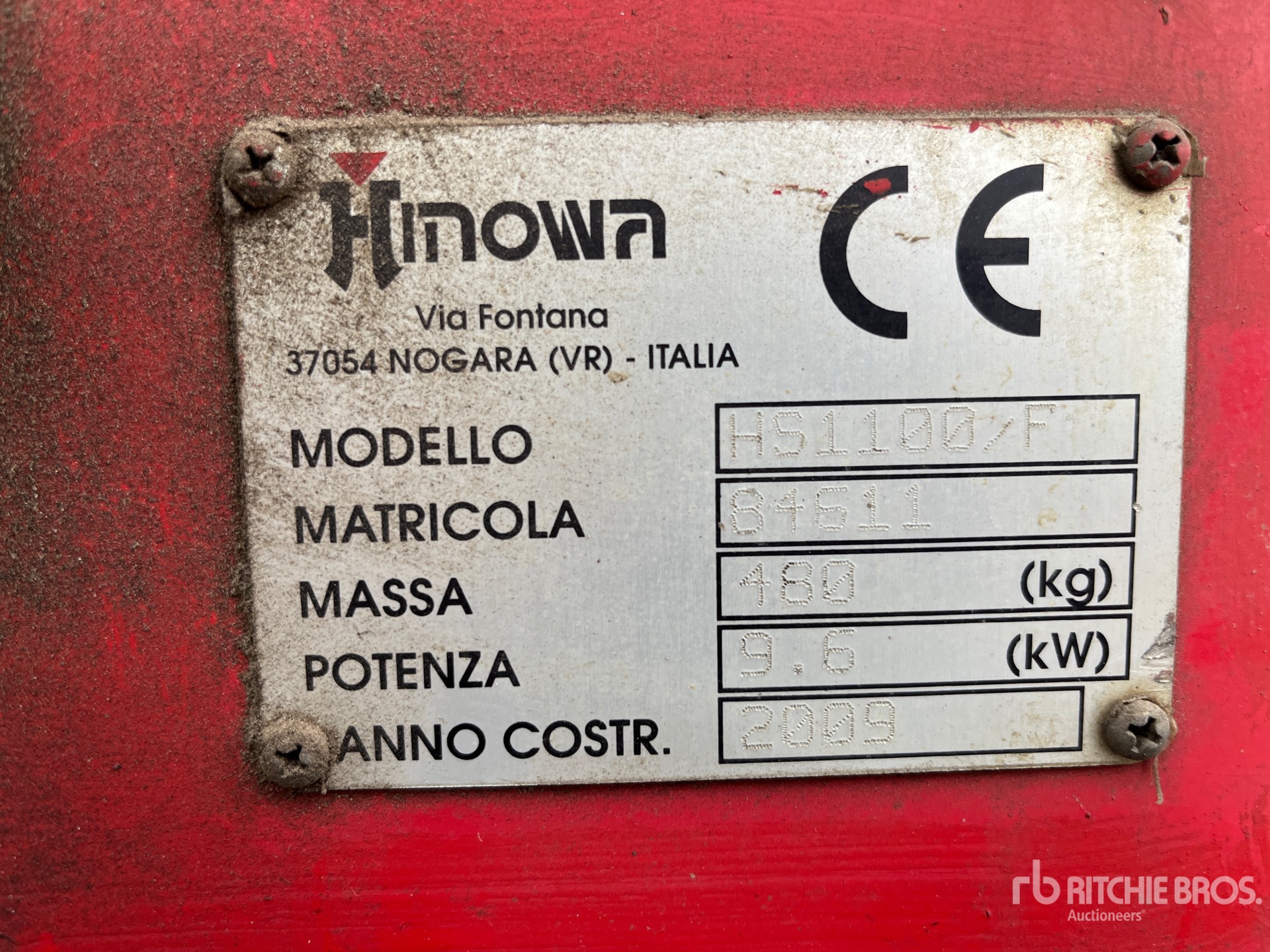 2009 Hinowa HS1100/F