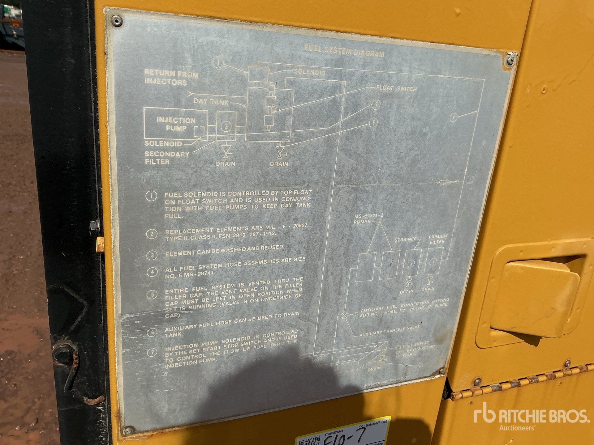 1986 Allis Chalmers 60 KW SKID-MOUNTED