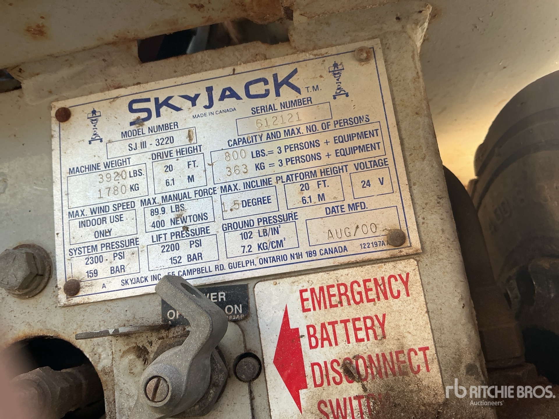 2000 Skyjack SJIII3220