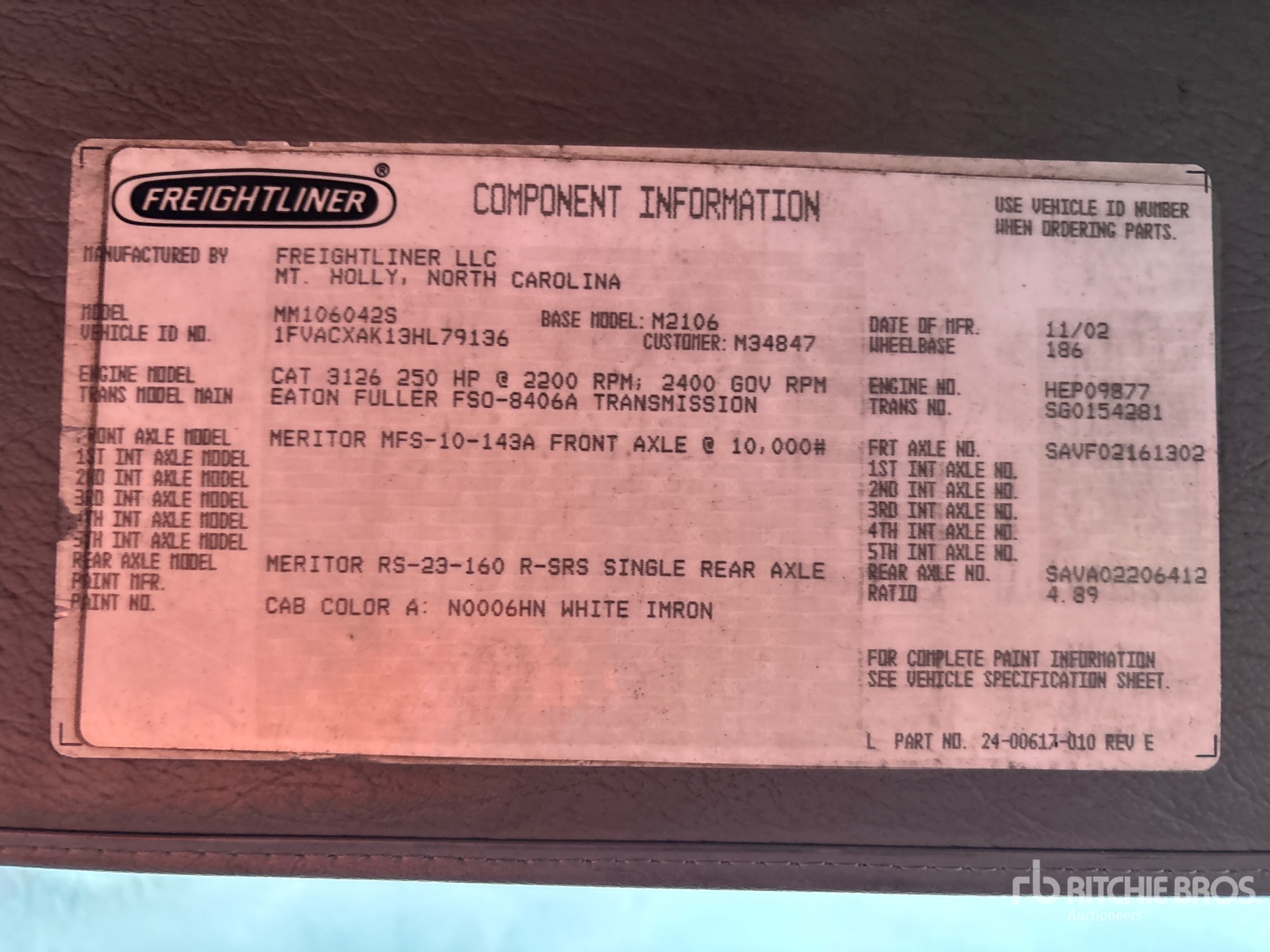 2003 Freightliner M2 106