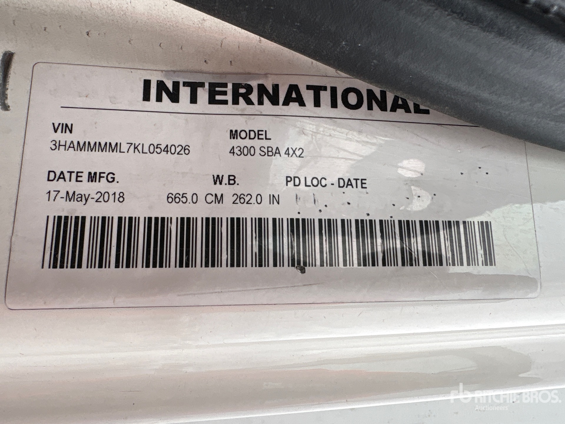 2019 International 4x2 Van box