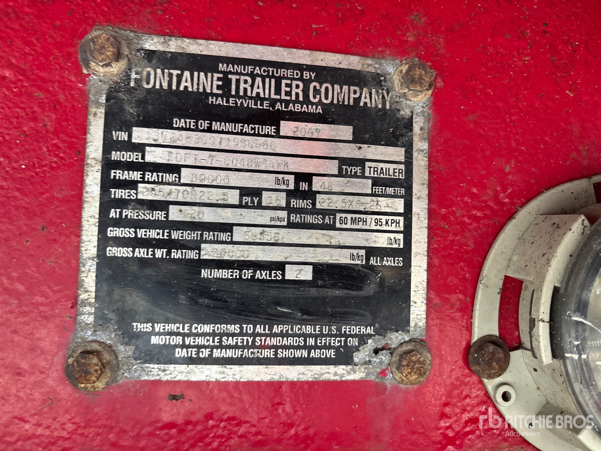 2007 Fontaine EDFT-7-8048WSAW