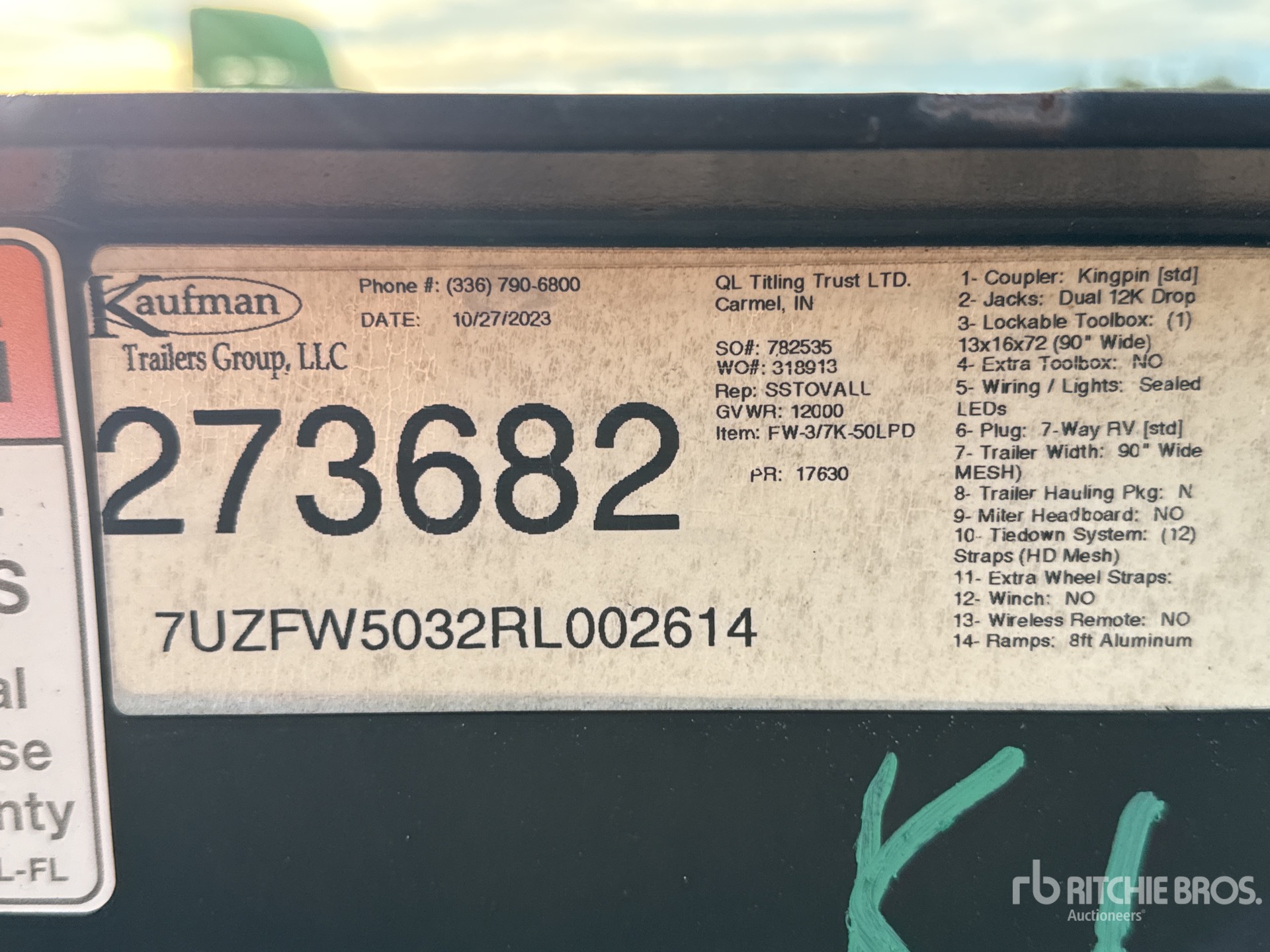 2024 Kaufman 3 CAR