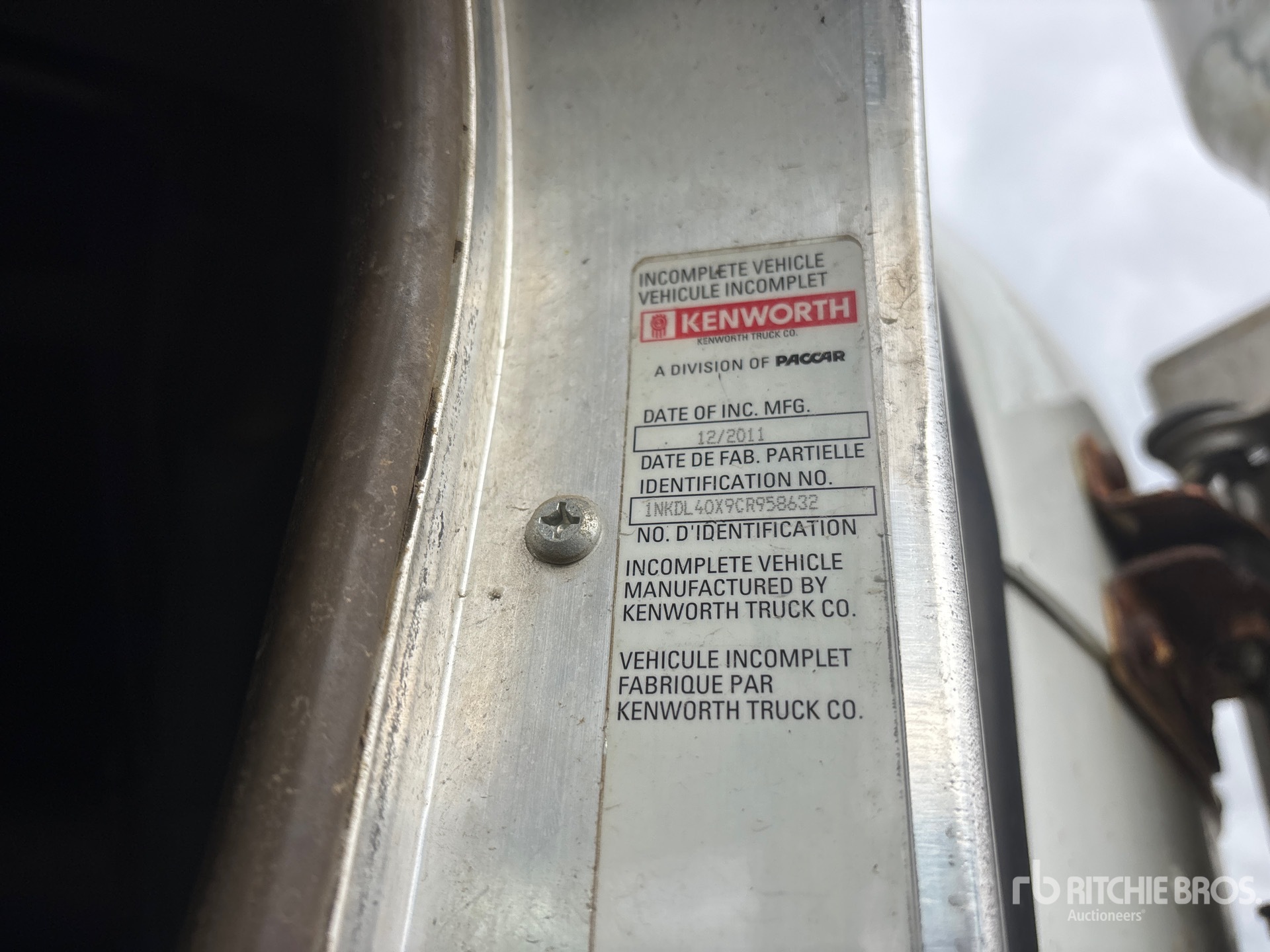 2012 Kenworth T800