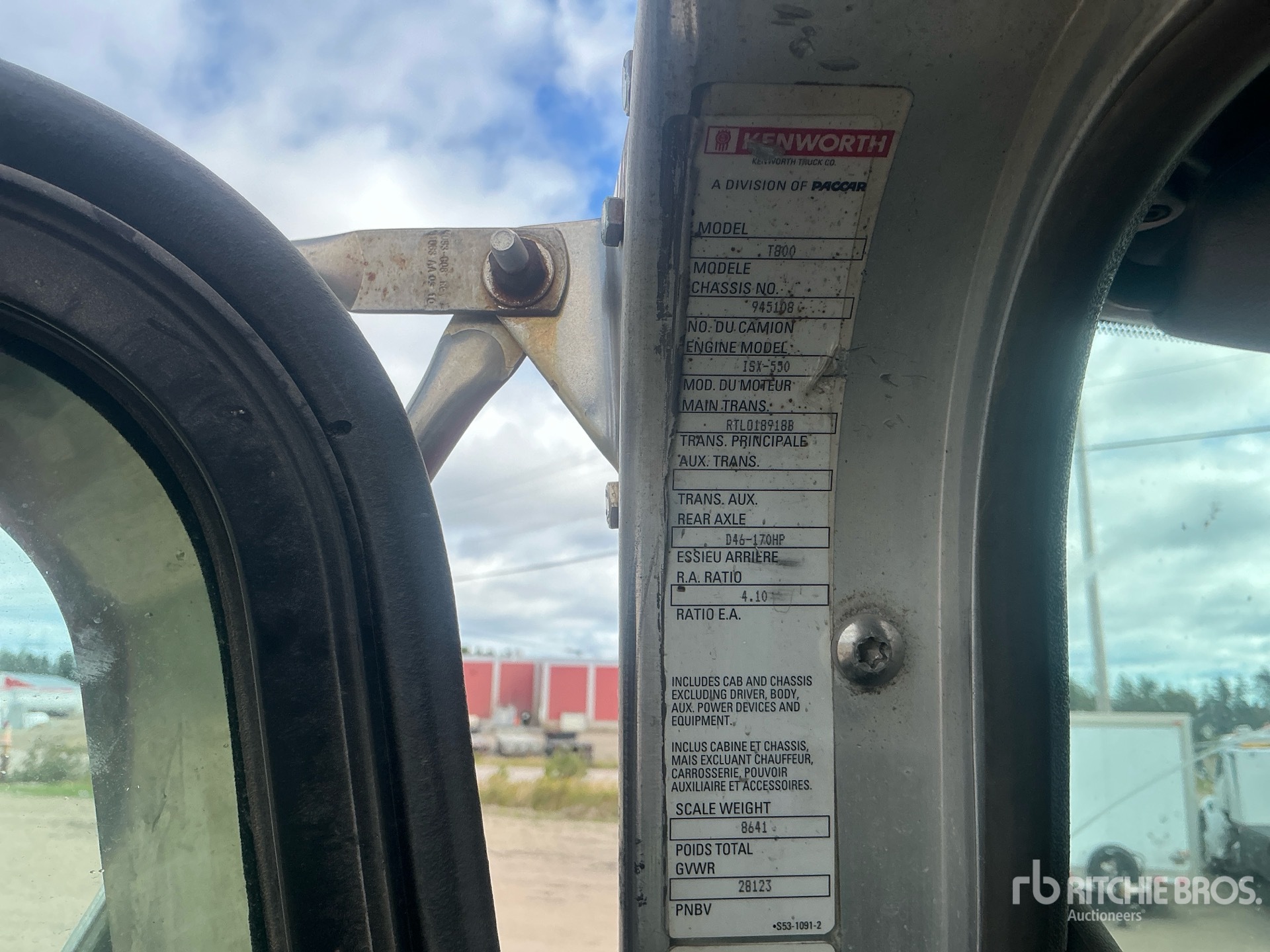 2011 Kenworth T800