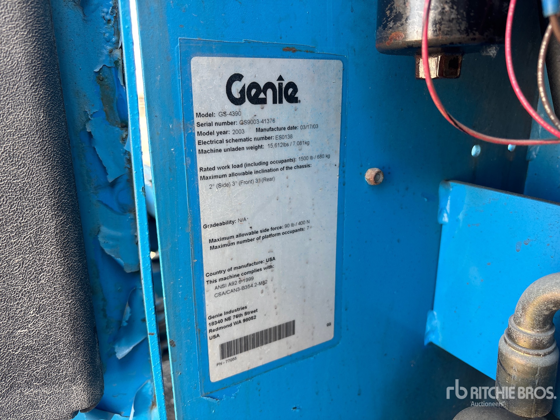 2003 Genie GS4390
