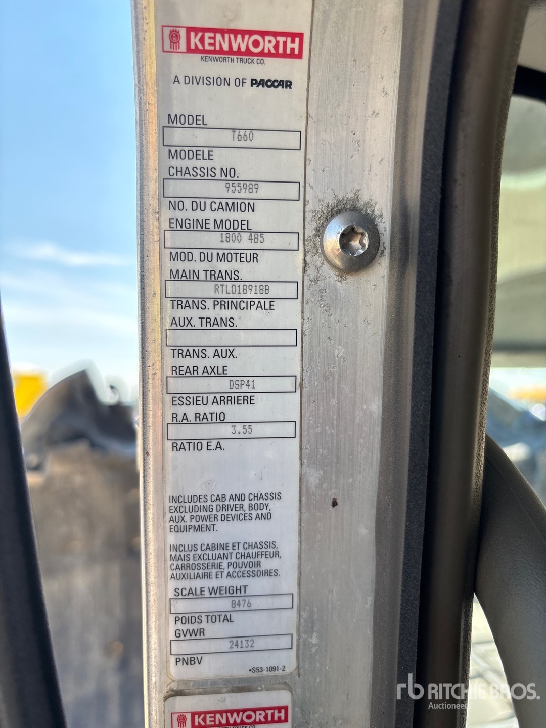 2012 Kenworth T600