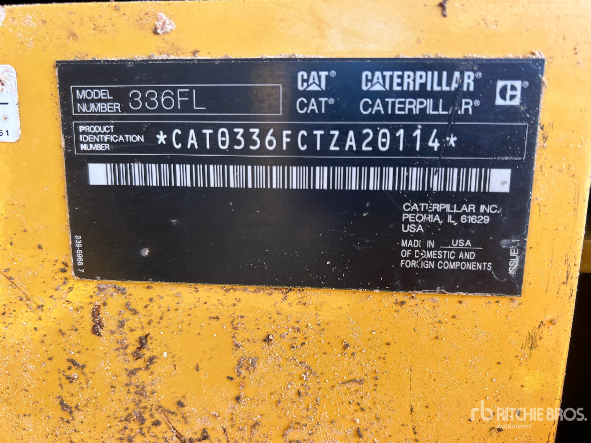 2018 Caterpillar 336FL