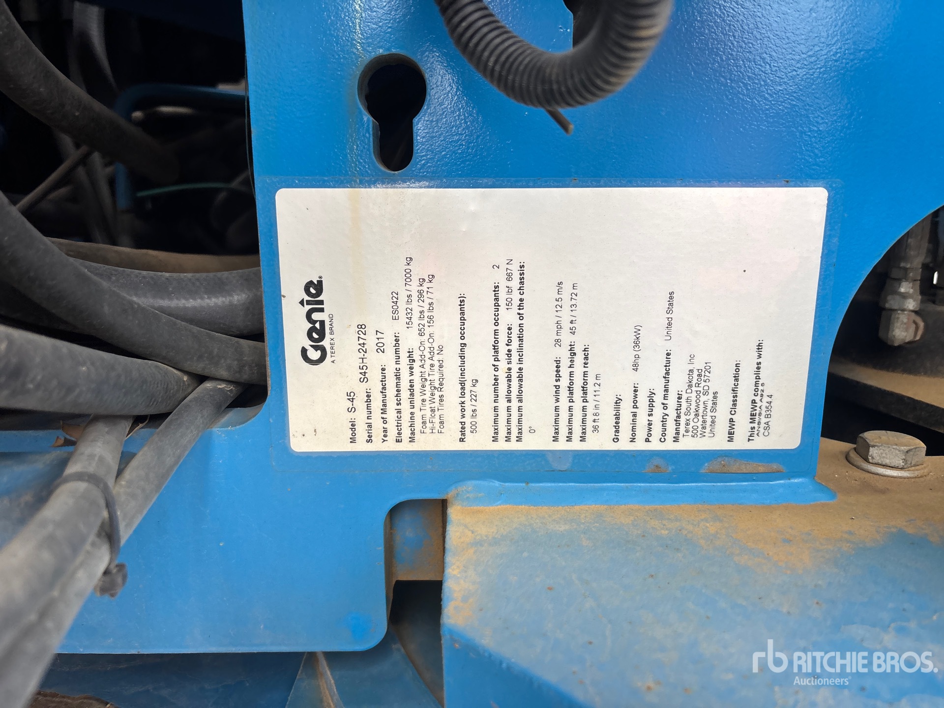 2017 Genie S-45