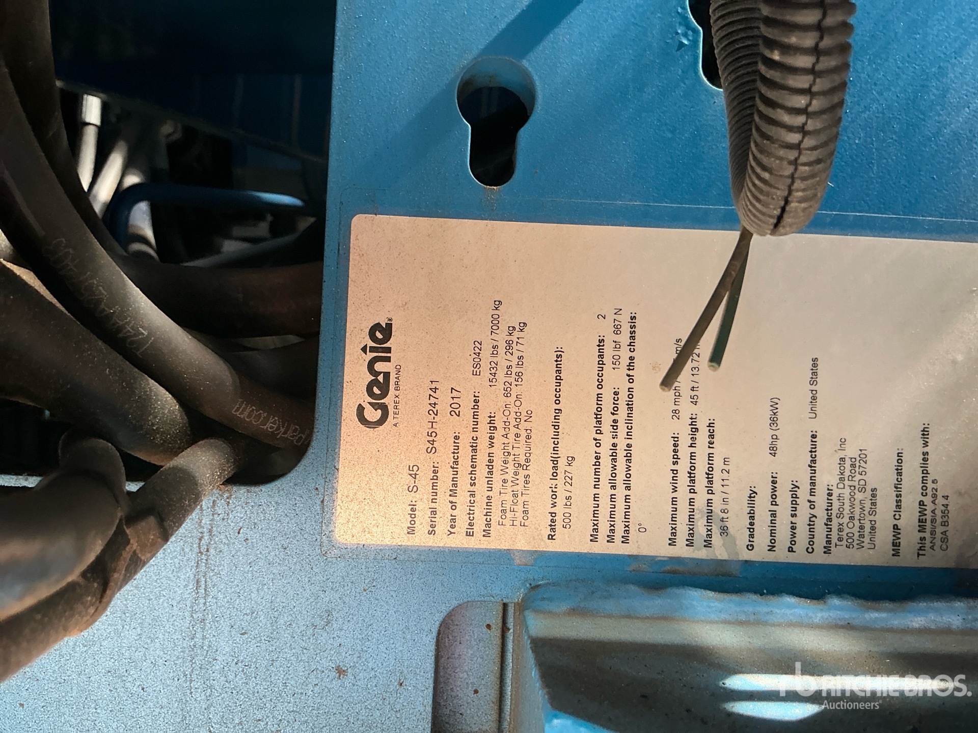 2017 Genie S-45