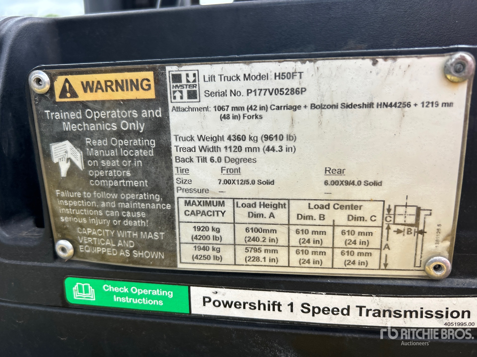 2016 Hyster H50FT