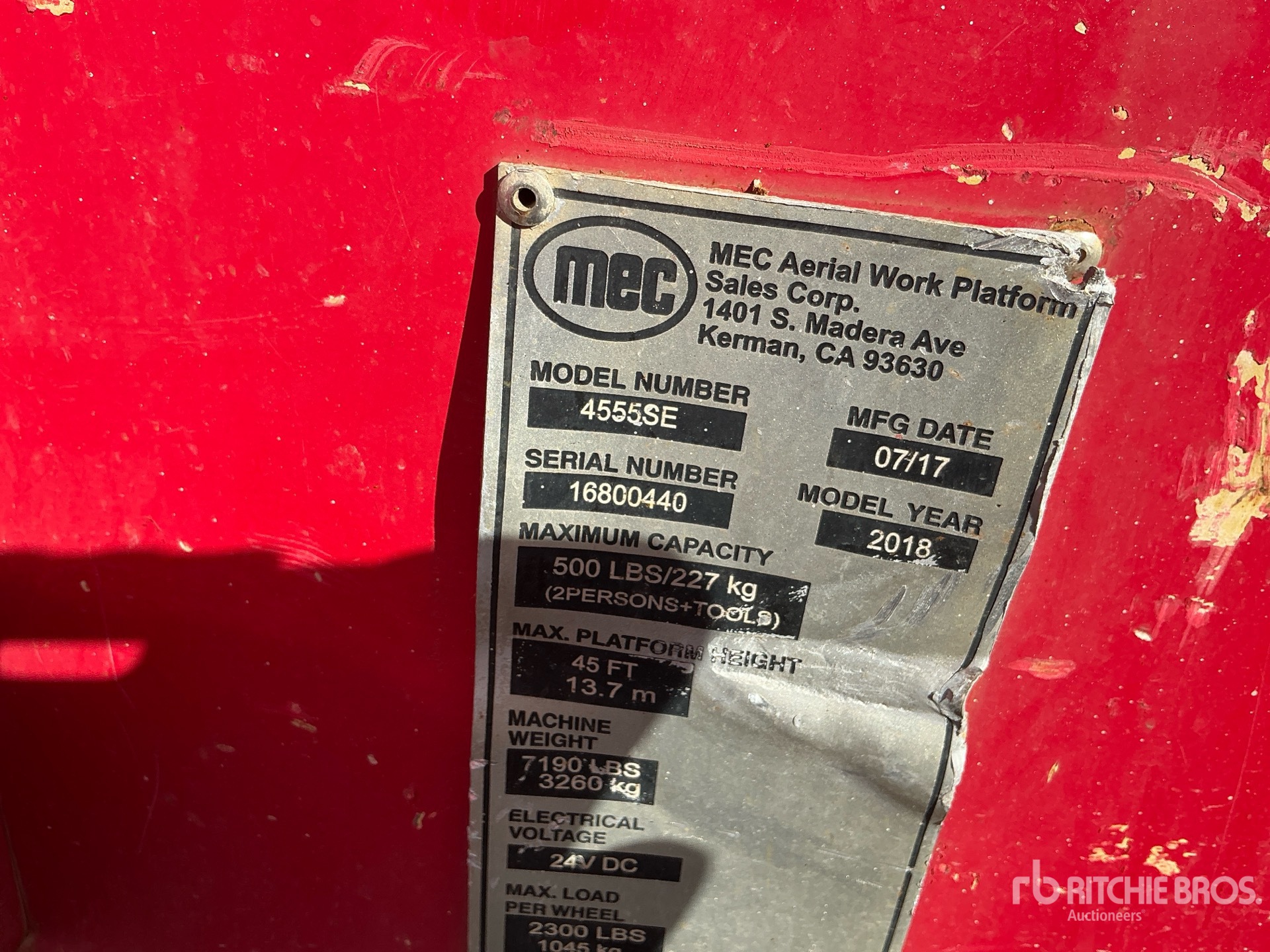 Photo of 2017 Mec 4555SE