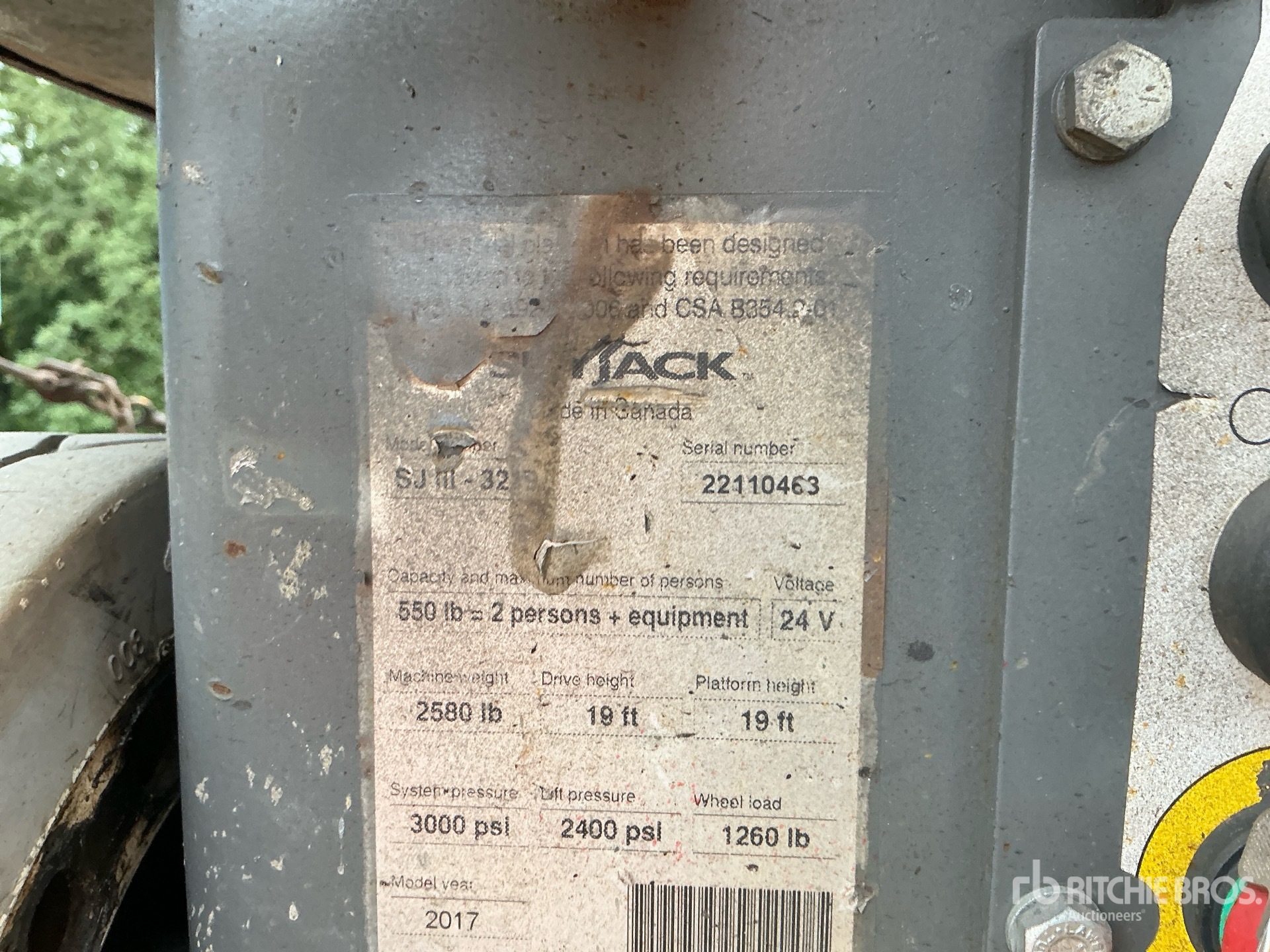 2017 Skyjack SJIII 3219