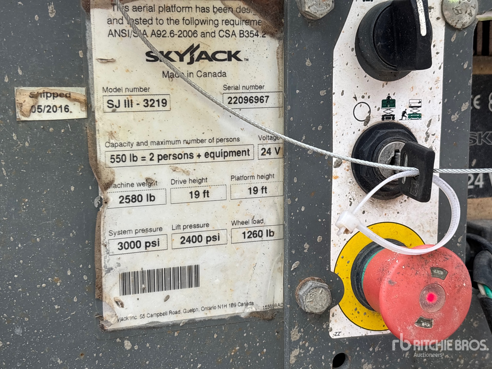 2016 Skyjack SJIII-3219