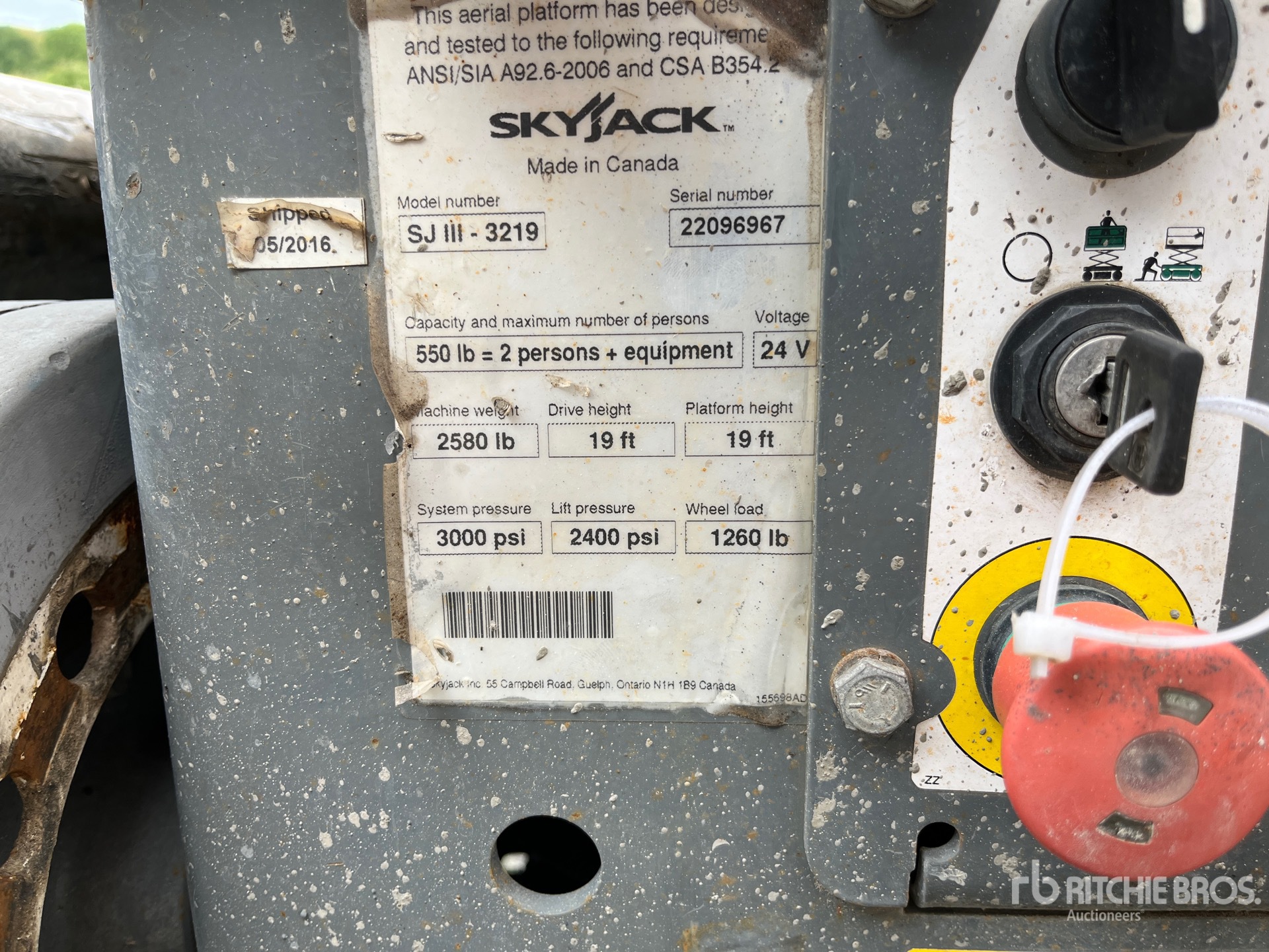 2016 Skyjack SJIII-3219
