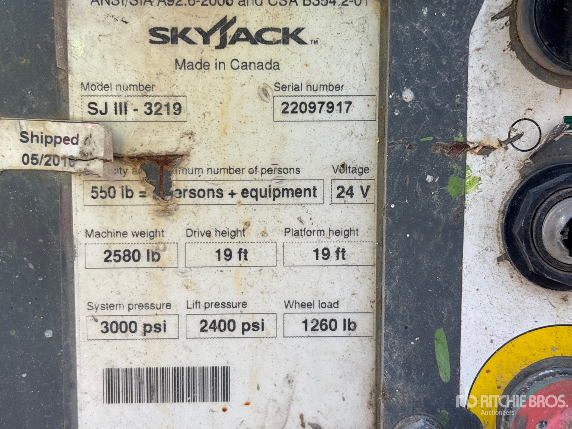 2016 Skyjack SJIII-3219
