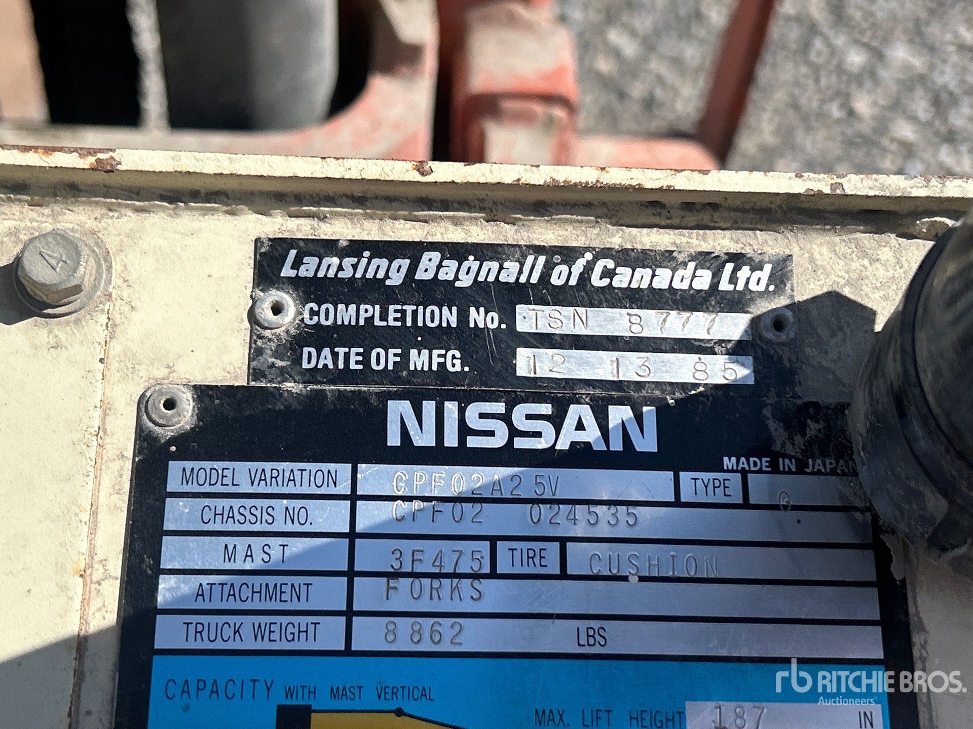 1985 Nissan CPF02A2 5V