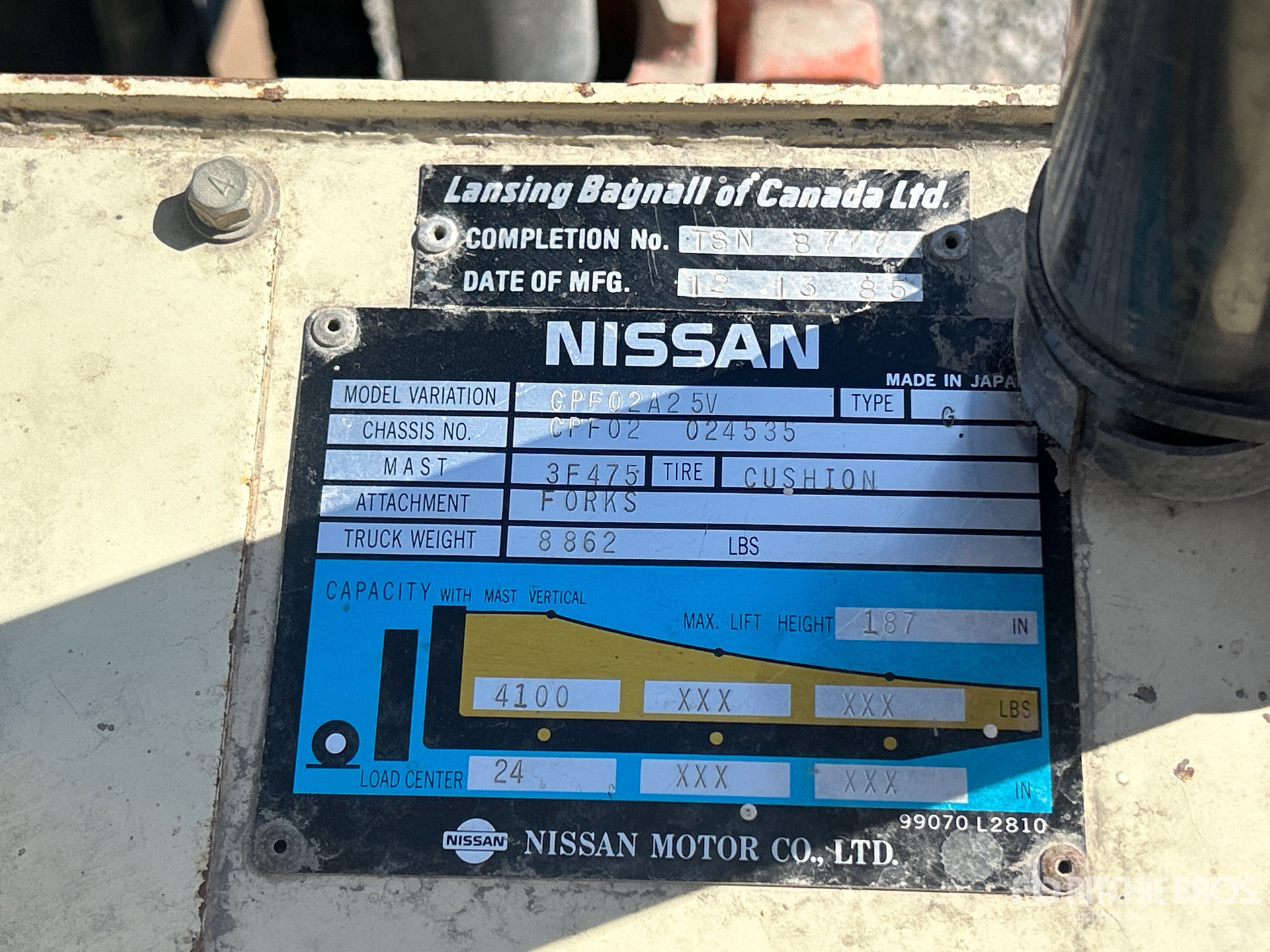 1985 Nissan CPF02A2 5V