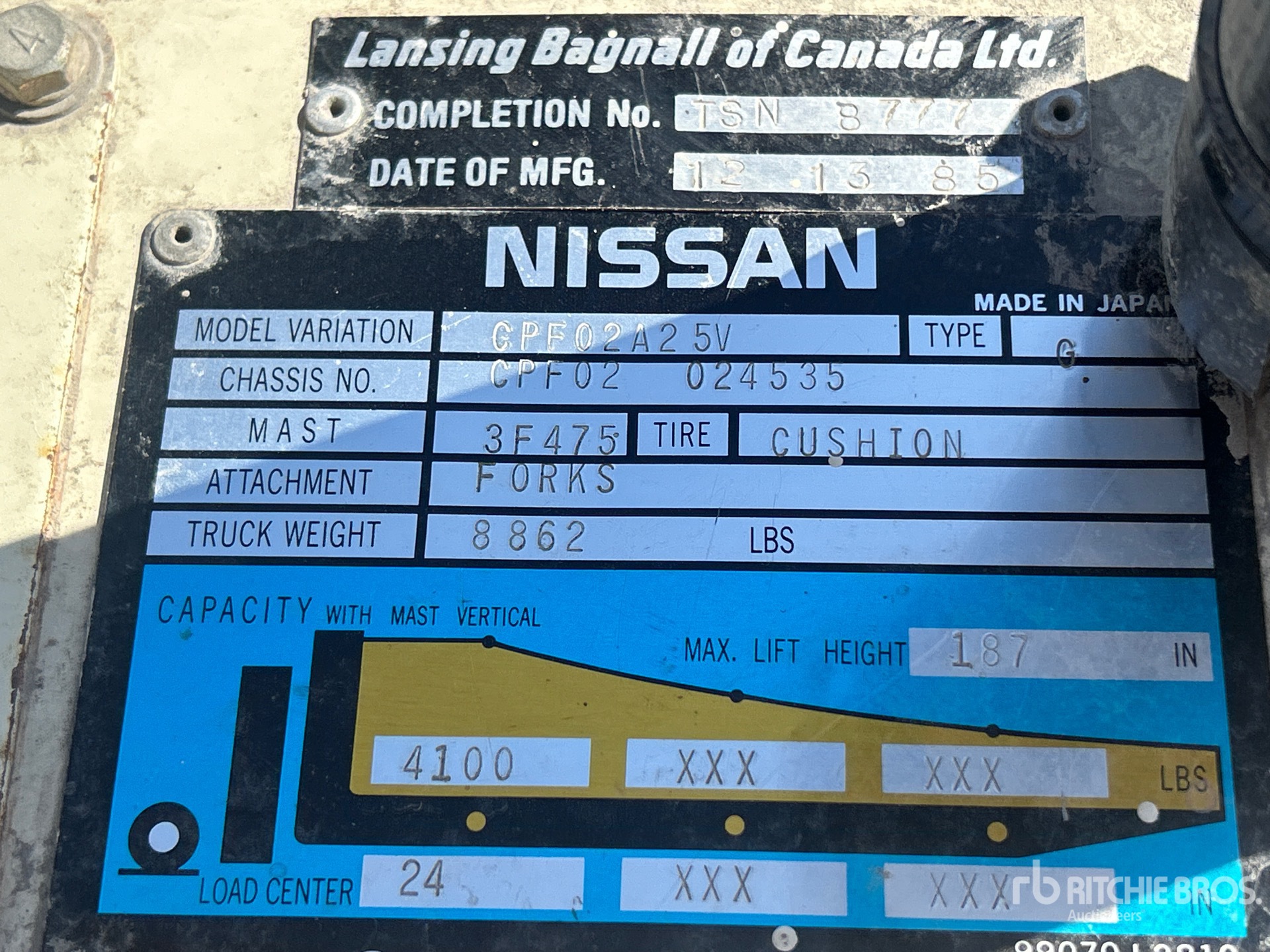 1985 Nissan CPF02A2 5V