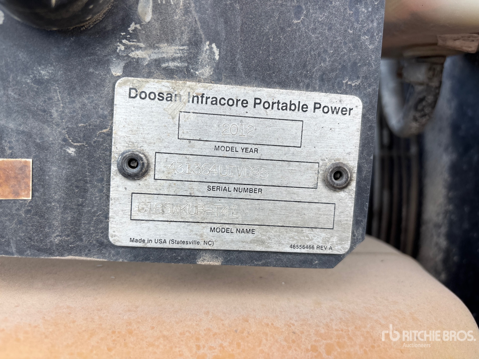 2011 Doosan Portable Power C185WKUB