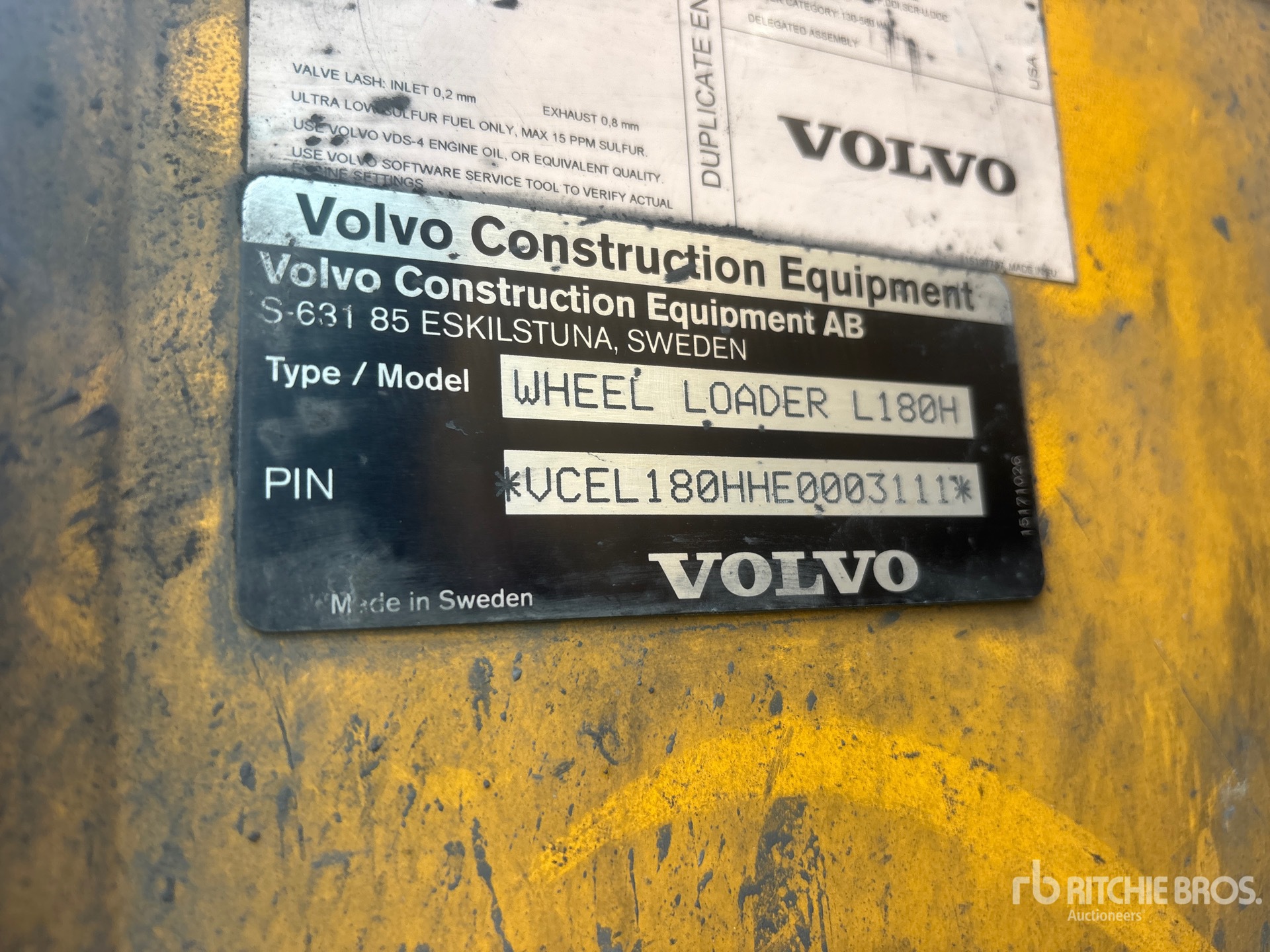 2014 Volvo L180