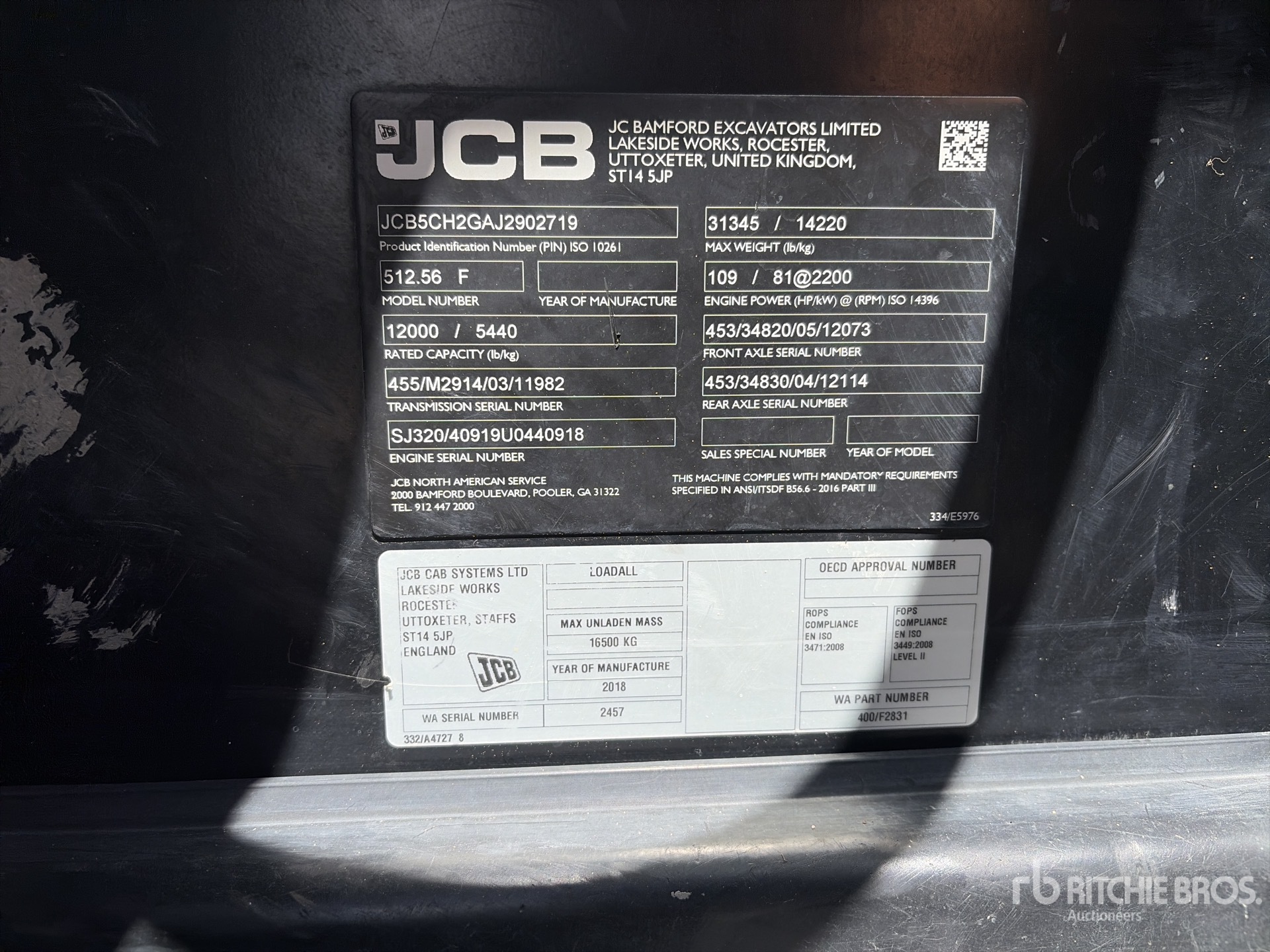 2018 JCB 512-56