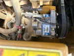 Engine with A/C Compressor
