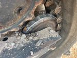 Undercarriage with Rear idler wear