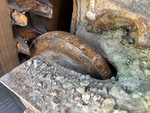 Undercarriage with Rear idler wear