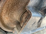 Undercarriage with Left Track Tensioner