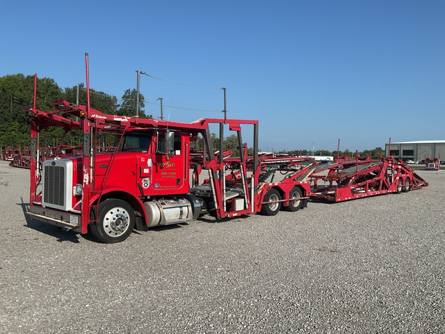 2017 Peterbilt 365 Car Carrier Truck w/Delavan 6000GS T/A Trailer