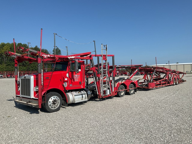2017 Peterbilt 365 Car Carrier Truck w/Delavan 6000GS T/A Trailer