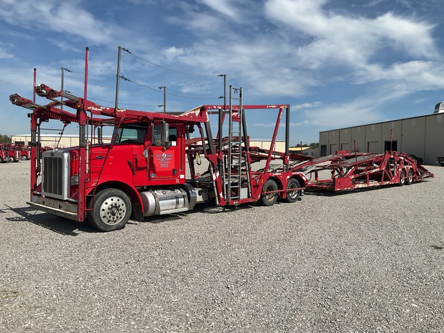 2017 Peterbilt 365 Car Carrier Truck w/Delavan T/A Car Carrier Trailer