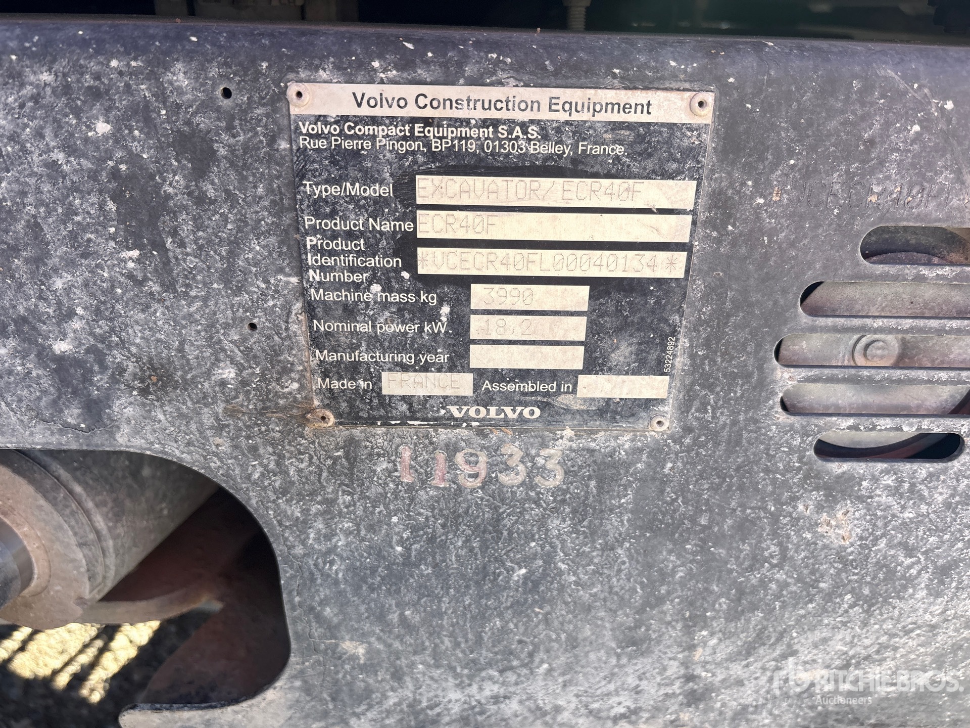 2022 Volvo ECR40F