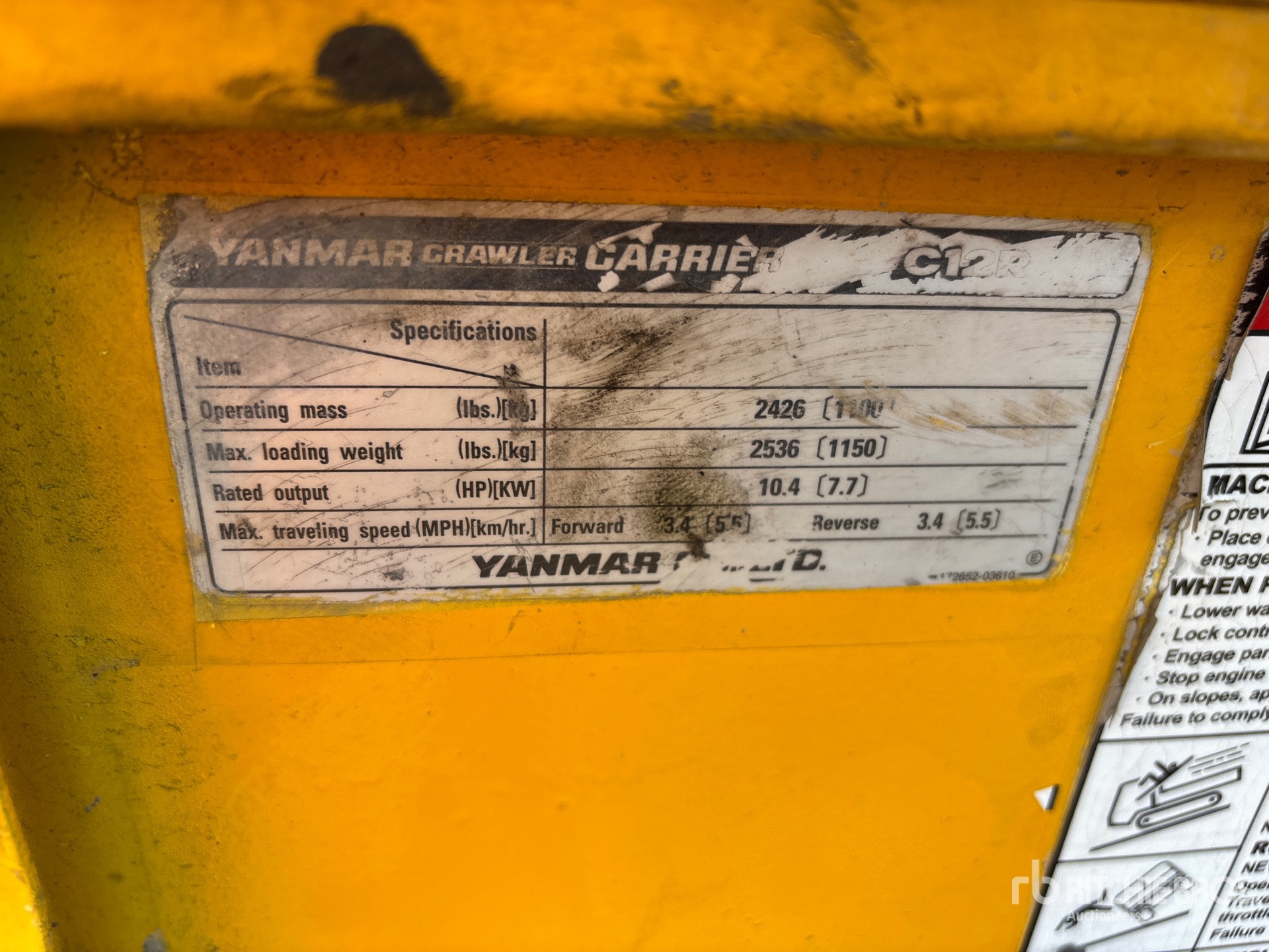 2006 Yanmar C12R