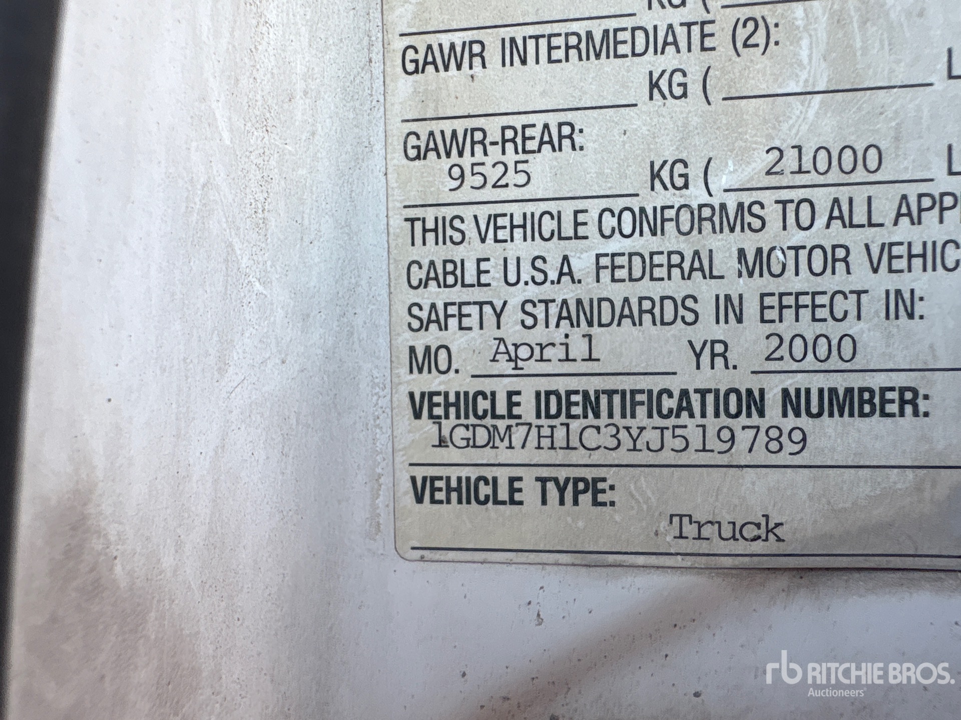 2000 GMC C7500