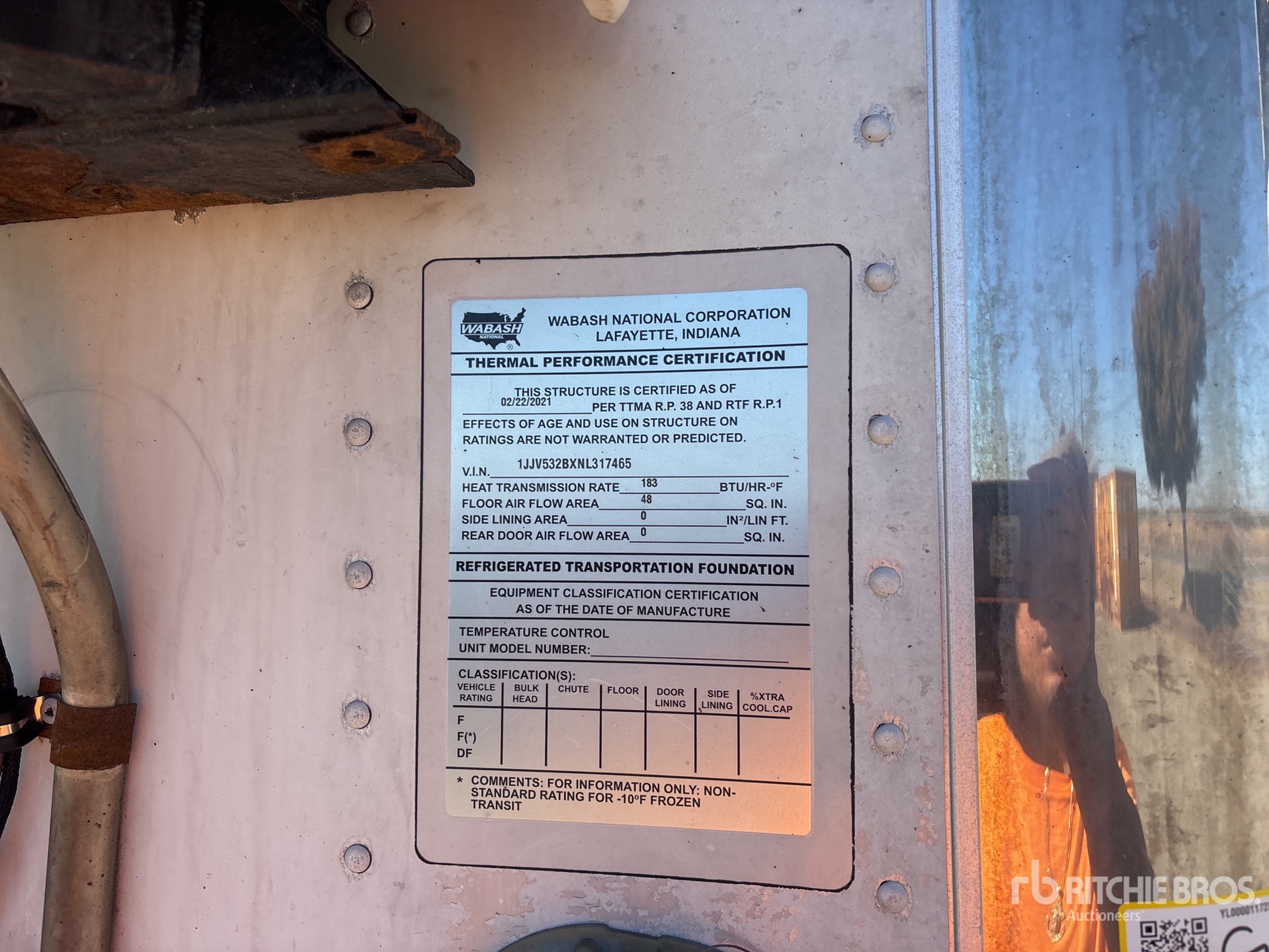 2022 Wabash 53 ft x 96 in T/A