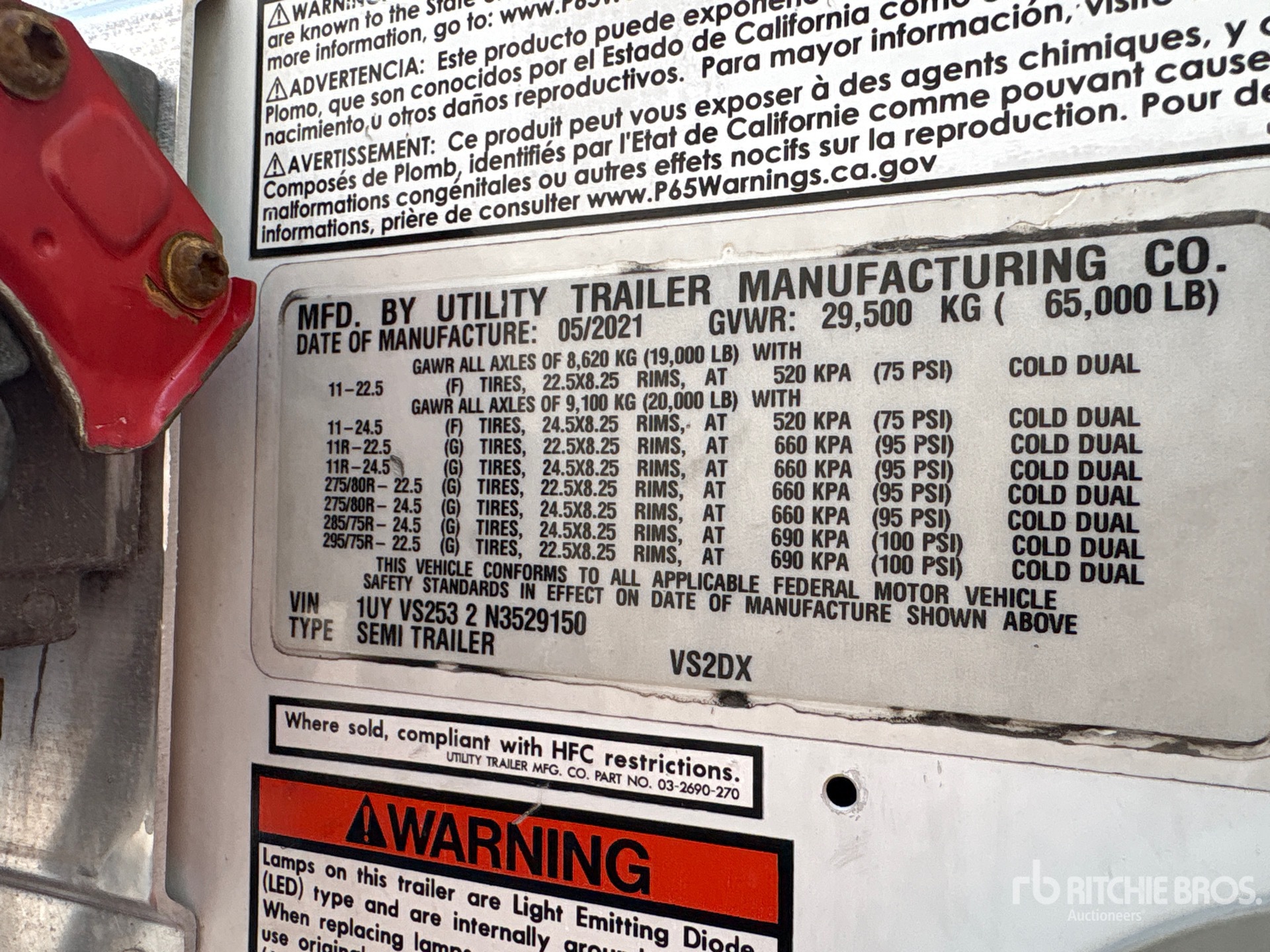 2022 Utility 53 FT T/A