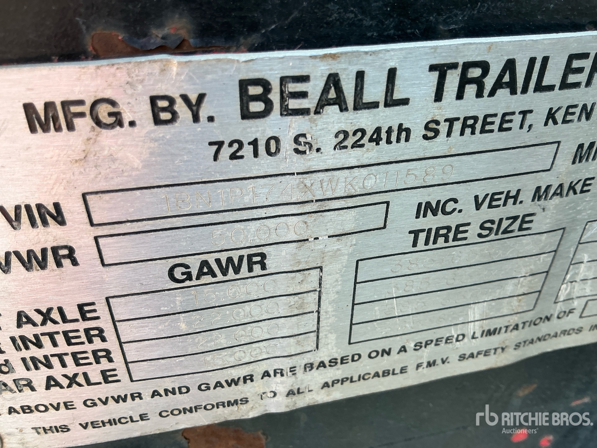 1998 Beall 17 ft T/A