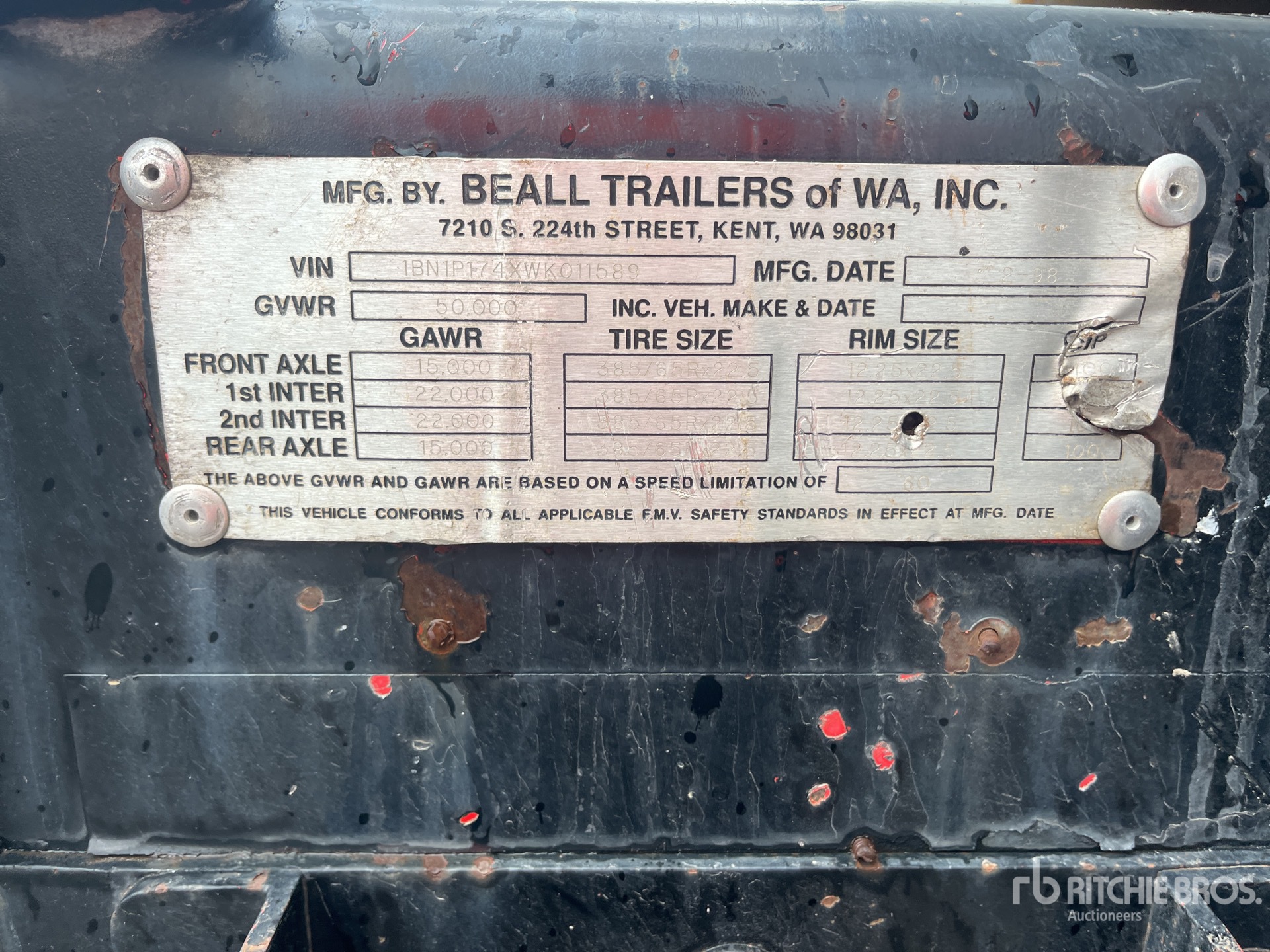 1998 Beall 17 ft T/A
