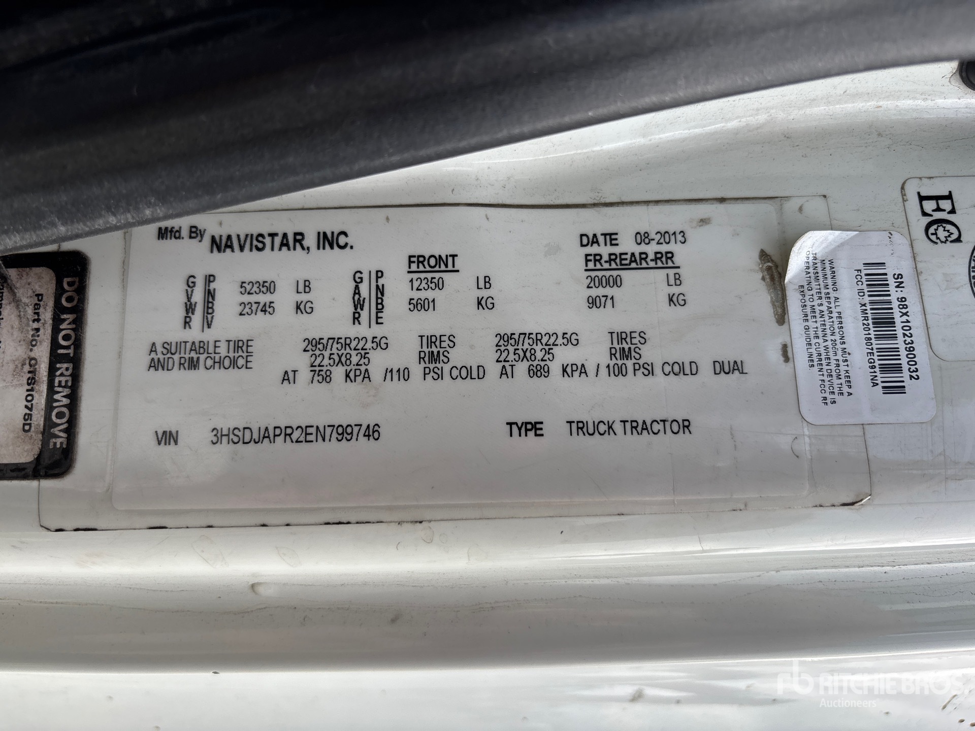 2014 International PROSTAR+ 122