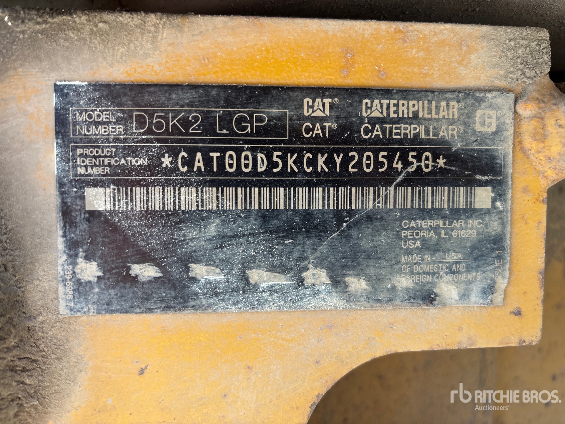 2018 Caterpillar D5K2 LGP