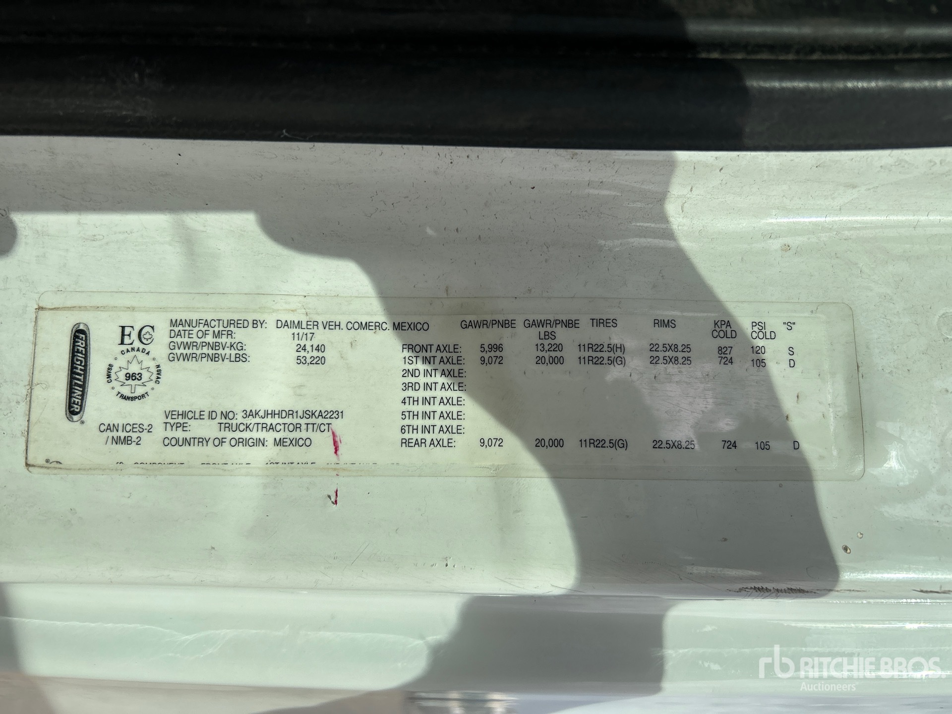 2018 Freightliner CASCADIA