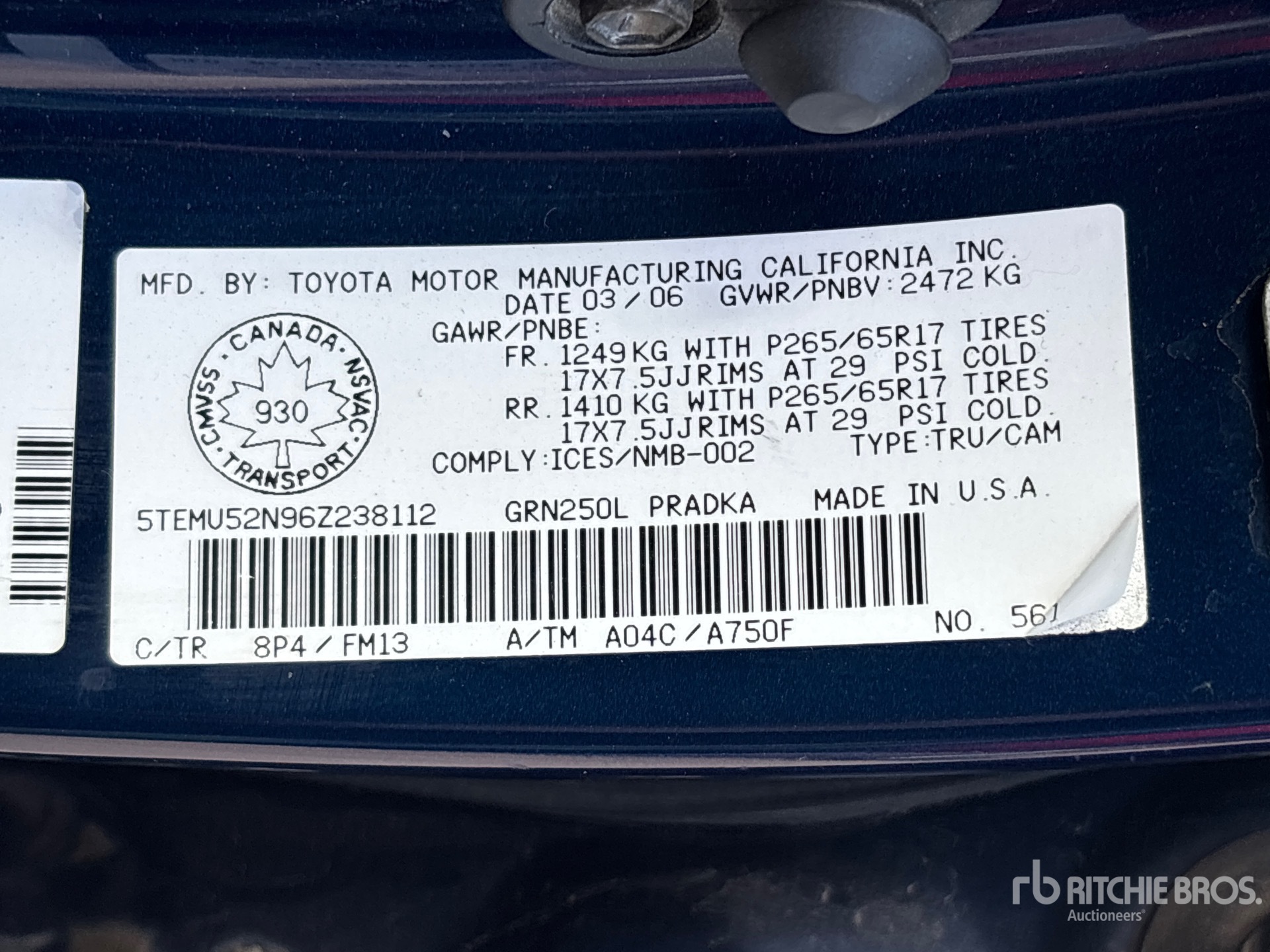 2006 Toyota TACOMA