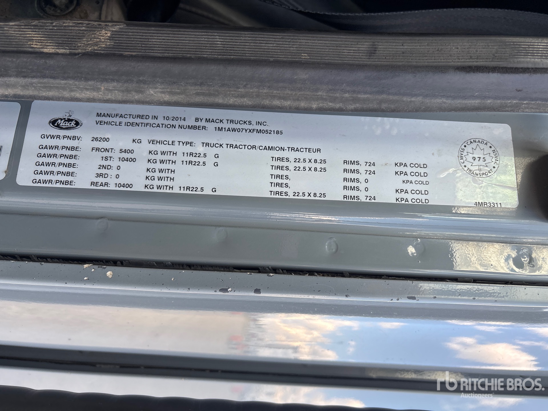 2015 Mack CXU613