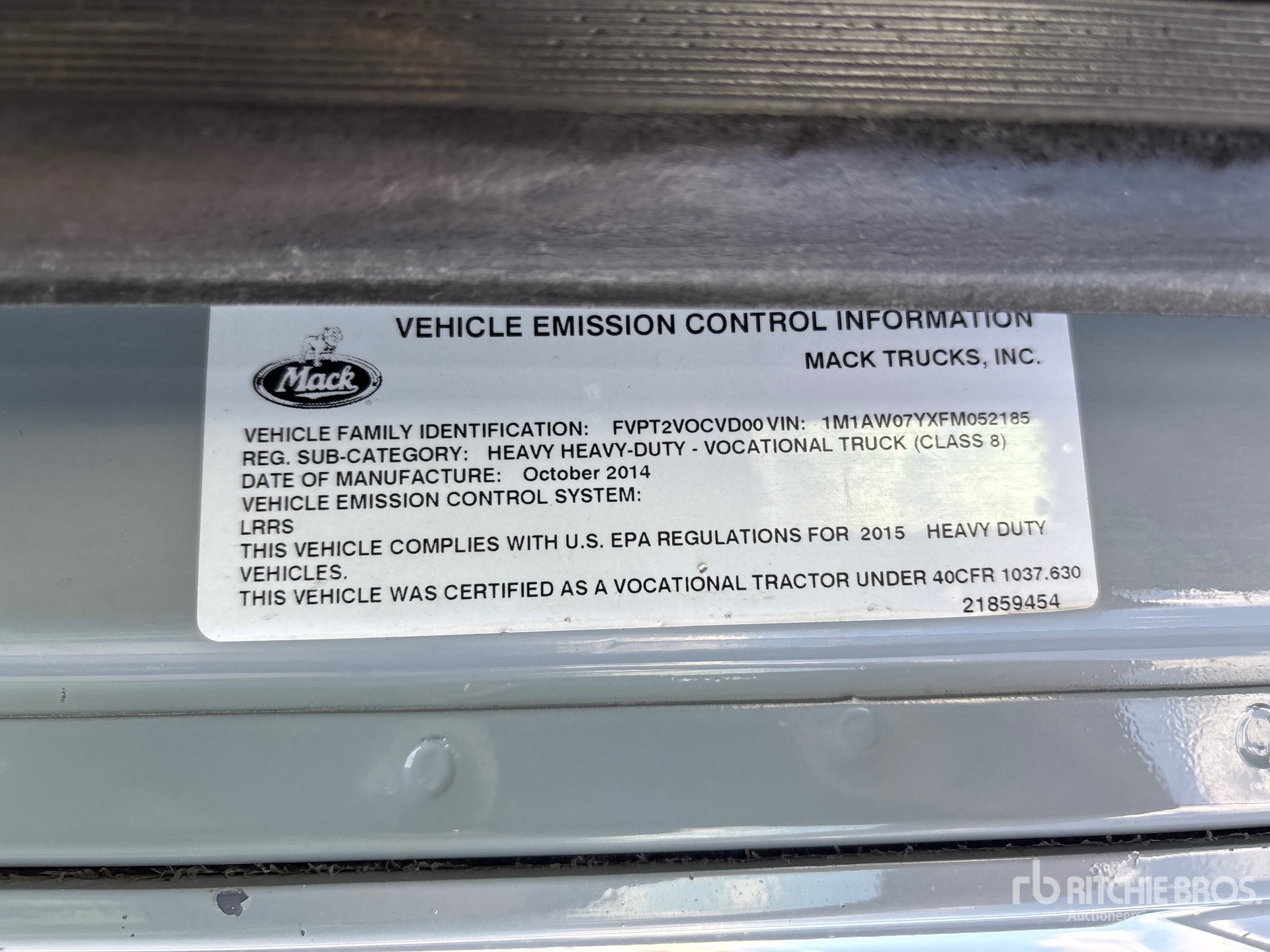 2015 Mack CXU613