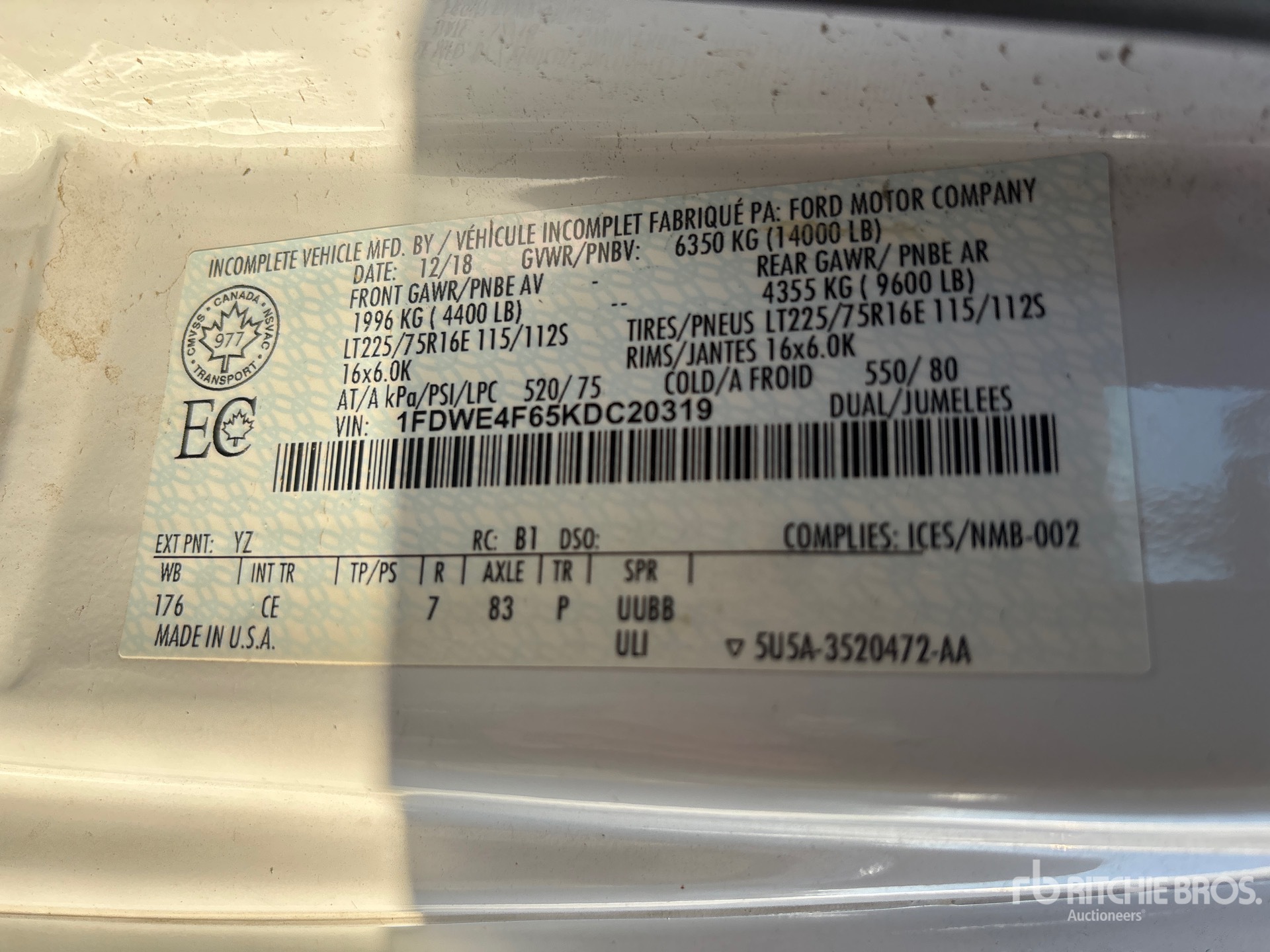 2019 Ford ECONOLINE E-450