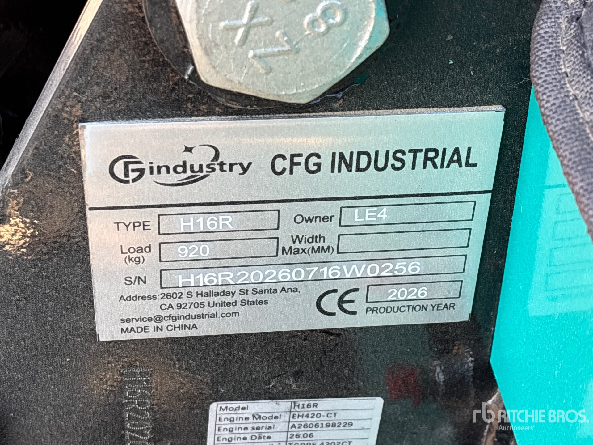 2026 CFG H16R