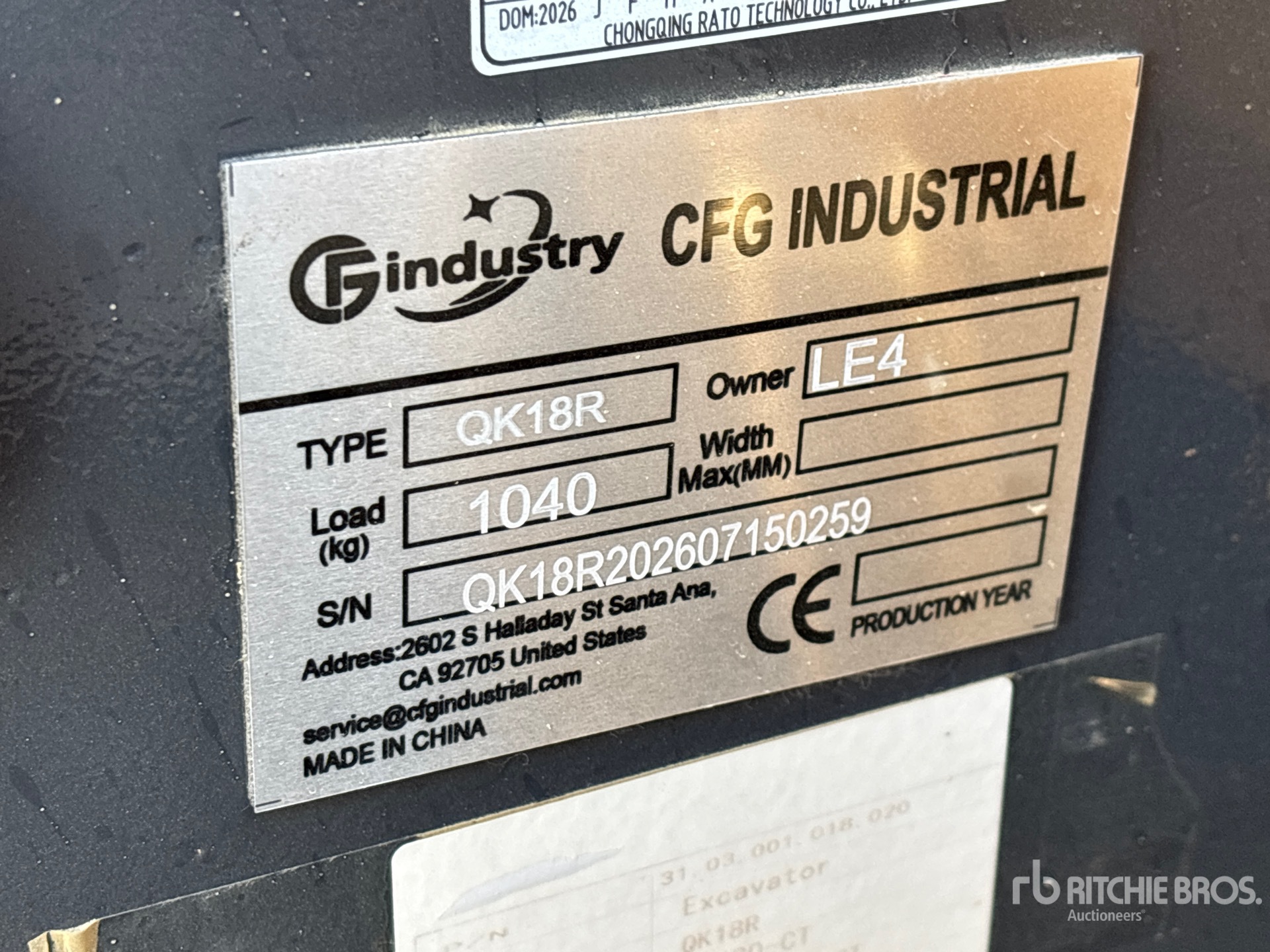 2026 CFG QK18R